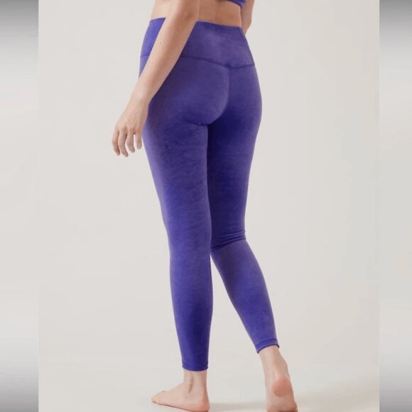 Small - ATHLETA - Elation Velvet Tight Blue Leggings NEW $109 msrp - Picture 3 of 6